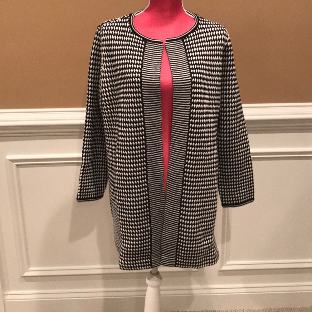 Talbots Brand new! black and white sweater